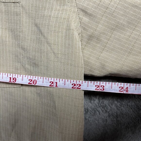 Quiksilver Waterman Shirt Men’s Beige Short Sleeve Button Down Casual - Size L - Picture 6 of 8